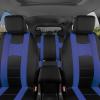 imageBDK carXS Seat Covers for Cars Light Gray TwoTone Car Seat Covers with Matching Back Seat Cover Made to Fit Most Auto Truck Van SUV Interior Car Accessories Car Seat Cover Full SetBlack  Blue
