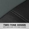 imageBDK carXS Seat Covers for Cars Light Gray TwoTone Car Seat Covers with Matching Back Seat Cover Made to Fit Most Auto Truck Van SUV Interior Car Accessories Car Seat Cover Full SetBlack  Gray