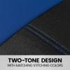 imageBDK carXS Seat Covers for Cars Light Gray TwoTone Car Seat Covers with Matching Back Seat Cover Made to Fit Most Auto Truck Van SUV Interior Car Accessories Car Seat Cover Full SetBlack  Blue