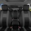 imageBDK carXS Seat Covers for Cars Light Gray TwoTone Car Seat Covers with Matching Back Seat Cover Made to Fit Most Auto Truck Van SUV Interior Car Accessories Car Seat Cover Full SetBlack  Charcoal Gray