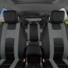 imageBDK carXS Seat Covers for Cars Light Gray TwoTone Car Seat Covers with Matching Back Seat Cover Made to Fit Most Auto Truck Van SUV Interior Car Accessories Car Seat Cover Full SetBlack  Gray