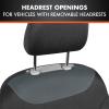 imageBDK carXS Turismo Car Seat Covers Full Set Beige TwoTone Front Seat Covers with Split Rear Bench Back Seat Cover Automotive Seat Covers for Trucks SUV Van AutoCharcoal Gray