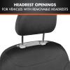 imageBDK carXS Turismo Car Seat Covers Full Set Beige TwoTone Front Seat Covers with Split Rear Bench Back Seat Cover Automotive Seat Covers for Trucks SUV Van AutoBlack