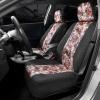 imageBDKdusty rose Floral Faux Leather Car Seat Covers for Front Seats 2 Pack  Flower Pattern Front Seat Cover Set Sideless Design for Easy Installation Fits Most Car Truck Van and SUVDusty Rose
