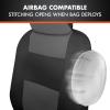 imageBDk Faux Leather Car Seat Cover Full Set  Front ampamp Rear Split Bench Black Seat Covers For SUV ampamp Truck Seat Covers Airbag Compatible  Interior Protective Seat Covers for Car Seats ampamp Car AccessoriesCharcoal