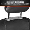 imageBDk Faux Leather Car Seat Cover Full Set  Front ampamp Rear Split Bench Black Seat Covers For SUV ampamp Truck Seat Covers Airbag Compatible  Interior Protective Seat Covers for Car Seats ampamp Car AccessoriesBlack