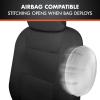 imageBDk Faux Leather Car Seat Cover Full Set  Front ampamp Rear Split Bench Black Seat Covers For SUV ampamp Truck Seat Covers Airbag Compatible  Interior Protective Seat Covers for Car Seats ampamp Car AccessoriesBlack