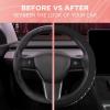 imageLeatherette Crystal Bling Steering Wheel Cover for Car SUV Glitter Sparkle Rhinestone Cute Car Accessories for Women Universal Fit Standard Size Fits 145quot15quot  Pink wRainbow BlingBlack w Silver Bling