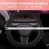 imageLeatherette Crystal Bling Steering Wheel Cover for Car SUV Glitter Sparkle Rhinestone Cute Car Accessories for Women Universal Fit Standard Size Fits 145quot15quot  Pink wRainbow BlingBlack w Silver Bling