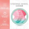 imageLeatherette Crystal Bling Steering Wheel Cover for Car SUV Glitter Sparkle Rhinestone Cute Car Accessories for Women Universal Fit Standard Size Fits 145quot15quot  Pink wRainbow BlingMint w Rainbow Bling
