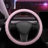 imageLeatherette Crystal Bling Steering Wheel Cover for Car SUV Glitter Sparkle Rhinestone Cute Car Accessories for Women Universal Fit Standard Size Fits 145quot15quot  Pink wRainbow BlingPink w Rainbow Bling