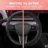 imageLeatherette Crystal Bling Steering Wheel Cover for Car SUV Glitter Sparkle Rhinestone Cute Car Accessories for Women Universal Fit Standard Size Fits 145quot15quot  Pink wRainbow BlingBlack w Pink Bling