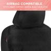 imageSheepskin Car Seat Covers for Women 2Pack Faux Fur Car Seat Covers Front Seats Only Cute Automotive Seat Covers For Cars for Women Car Accessories for Women Soft PinkBlack Fur