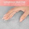 imageSheepskin Car Seat Covers for Women 2Pack Faux Fur Car Seat Covers Front Seats Only Cute Automotive Seat Covers For Cars for Women Car Accessories for Women Soft PinkGray Fur