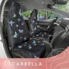 imageTurquoise Tropical Birds Car Seat Covers 2 Pack Birds ampamp Palm Leaves Front Seat Covers for Cars Trucks SUV Car Accessories for WomenBlack Leopard  Butterflies