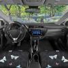 imageTurquoise Tropical Birds Car Seat Covers 2 Pack Birds ampamp Palm Leaves Front Seat Covers for Cars Trucks SUV Car Accessories for WomenBlack Leopard  Butterflies