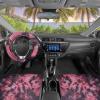imageTurquoise Tropical Birds Car Seat Covers 2 Pack Birds ampamp Palm Leaves Front Seat Covers for Cars Trucks SUV Car Accessories for WomenRed TieDye