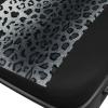 imagecarXS Leopard Print Car Seat Covers Full Set Includes Matching Seat Belt Pads and Steering Wheel Cover TwoTone Cheetah Print Gray Seat Covers for Cars for Women Car Seat Protector Interior CoversLeopard Gray