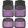 imageBDK 2 Tone Black ampamp Pink Floor Mats for Cars  Metallic Top Finish Car Mats for Women ampamp Heavy Duty Pink Car Accessories for Women  Cute Car Mats with AntiSlip Grip Girly Mats for Cars SUV ampamp VanPinkBlack