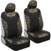 imageBDK Camo Car Full Set  Realistic Green Forest Camouflage Automotive Front ampamp Bench Back Seat Cover Camoflauge Interior Protectors for Auto Truck Van ampamp SUVWateproof Front Seat Covers