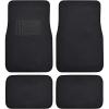 imageBDK Classic Carpet Floor Mats for Car ampamp Auto  Universal Fit Front ampamp Rear with Heelpad Light Gray  58310Black