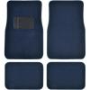 imageBDK Classic Carpet Floor Mats for Car ampamp Auto  Universal Fit Front ampamp Rear with Heelpad Light Gray  58310Blue