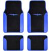 imageBDK Fresh Carpet Floor Mats Color Tribal Tattoo Design Vinyl Trim for Car Sedan Truck SUV Front ampamp Rear Set of 4 Universal FitTattoo Blue
