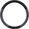 imageBDK Geometric Prism Sparkle Glitter Steering Wheel Cover  Car Steering Wheel Cover for Women with Shiny Holo Bling Accents Fits Most Car Truck Van SUV Wheel Sizes 145 to 15 inch