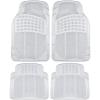imageBDK Heavy Duty 4pc Front ampamp Rear Rubber Floor Mats for Car SUV Van ampamp Truck  All Weather Protection Universal Fit Clear