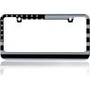 imageBDK Heavy Duty RustProof StainlessSteel Metal USA United States Flag Rhinestone Sparkly Sparkling Diamond Crystal Bling License Plate Frame Universal Size for Car Truck SUVBW Flag