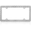 imageBDK Heavy Duty RustProof StainlessSteel Metal USA United States Flag Rhinestone Sparkly Sparkling Diamond Crystal Bling License Plate Frame Universal Size for Car Truck SUVMetal Plate