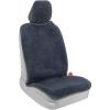 imageBDK UltraFit Towel Cloth Car Rear Seat Bench Cover Moisture Wicking Washable Liquid Water Absorbent Sweat Seat Protector Gym Workout Hiking Running Beach Sports Universal Fit Trucks SUVs VansGray Trim