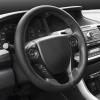 imageBDK UltraSport Series Steering Wheel CoverSynthetic Leather Perforated Design ampamp Stitching All Black Carbon FiberAll Black Carbon Fiber