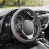 imageBDK UltraSport Series Steering Wheel CoverSynthetic Leather Perforated Design ampamp Stitching All Black Carbon FiberBlack w Red Stitching