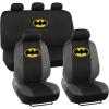 imageBDK Warner Bros DC Comics Wonder Woman Car Accessories Full 9 Piece Set Polyester Seat Covers Black ampamp Red Universal Fit for Car Truck Van SUV Side Airbag Compatible Easy to InstallFull Set