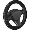 imageLeatherette Crystal Bling Steering Wheel Cover for Car SUV Glitter Sparkle Rhinestone Cute Car Accessories for Women Universal Fit Standard Size Fits 145quot15quot  Pink wRainbow BlingBlack w Black Bling
