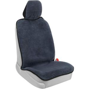 imageBDK UltraFit Towel Cloth Car Rear Seat Bench Cover Moisture Wicking Washable Liquid Water Absorbent Sweat Seat Protector Gym Workout Hiking Running Beach Sports Universal Fit Trucks SUVs VansBlack Trim