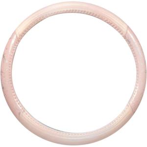 imagePink Holo Bling Steering Wheel Cover Standard 15 Inch Size Fits Most Vehicles Cute Shiny Crackle Car Steering Cover with Holographic Foil Glitter Like Detail Car Accessories for WomenPink Holo Bling