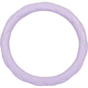 imagePink Holo Bling Steering Wheel Cover Standard 15 Inch Size Fits Most Vehicles Cute Shiny Crackle Car Steering Cover with Holographic Foil Glitter Like Detail Car Accessories for WomenPurple Stitched