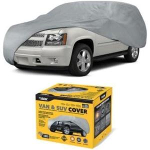 imageBDK SUV Car Cover for Automobiles Heavy Duty All Weather Car Cover for SUVs Outdoor Car Cover Waterproof All Weather SUV Full Exterior Cover Rain Snow Dust UV Protection Storage  210L x 77W x 60H185L x 72W x 56H