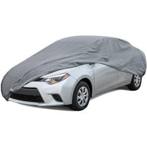 imageBDK Universal Fit Water Resistant All Weather Indoor Outdoor Car Cover for Sedan SUV Auto Vehicle  Protect from UV Light Rain Snow Dust Debris Pollen Tree Sap ampamp More  XL1 210L x 75W x 50HL  190in x 70in x 50in