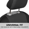 imageBDK PolyPro 2Pack Front Car Seat Covers Set in CharcoalBlack  Front Seat Covers for Cars Trucks Vans SUVs Sedans Easy to Install Front Car Seat Cover Protection Universal Fit Car AccessoriesCharcoal Gray