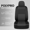 imageBDK PolyPro 2Pack Front Car Seat Covers Set in CharcoalBlack  Front Seat Covers for Cars Trucks Vans SUVs Sedans Easy to Install Front Car Seat Cover Protection Universal Fit Car AccessoriesCharcoal Gray