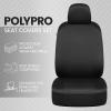 imageBDK PolyPro 2Pack Front Car Seat Covers Set in CharcoalBlack  Front Seat Covers for Cars Trucks Vans SUVs Sedans Easy to Install Front Car Seat Cover Protection Universal Fit Car AccessoriesBlack