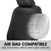 imageBDK PolyPro 2Pack Front Car Seat Covers Set in CharcoalBlack  Front Seat Covers for Cars Trucks Vans SUVs Sedans Easy to Install Front Car Seat Cover Protection Universal Fit Car AccessoriesBlack