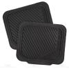 imageBDK PolyPro Black ampamp Beige Car Seat Covers Full Set with MotorTrend FlexTough All Weather Rubber Car Floor Mats  Front ampamp Rear Split Bench Seat Covers for Cars ampamp Matching Floor Mats for Car InteriorBlack  Grey