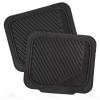 imageBDK PolyPro Black ampamp Beige Car Seat Covers Full Set with MotorTrend FlexTough All Weather Rubber Car Floor Mats  Front ampamp Rear Split Bench Seat Covers for Cars ampamp Matching Floor Mats for Car InteriorBlack  Beige