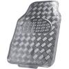 imageBDK PolyPro Car Seat Covers Full Set  Front and Rear Split Bench Protection Includes 4PC Vibrant Metallic Floor Mats Easy to Install Fits Most Auto Truck Van SUVGray