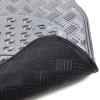 imageBDK PolyPro Car Seat Covers Full Set  Front and Rear Split Bench Protection Includes 4PC Vibrant Metallic Floor Mats Easy to Install Fits Most Auto Truck Van SUVGray