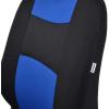 imageBDK PolyPro Car Seat Covers Full Set  Front and Rear Split Bench Protection Includes 4PC Vibrant Metallic Floor Mats Easy to Install Fits Most Auto Truck Van SUVBlue